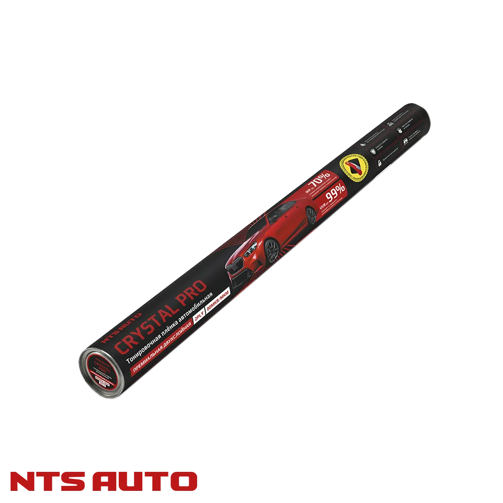 Тонировочная пленка в тубусе 2 мил 35% 0,5мX3м серия CRYSTAL PRO