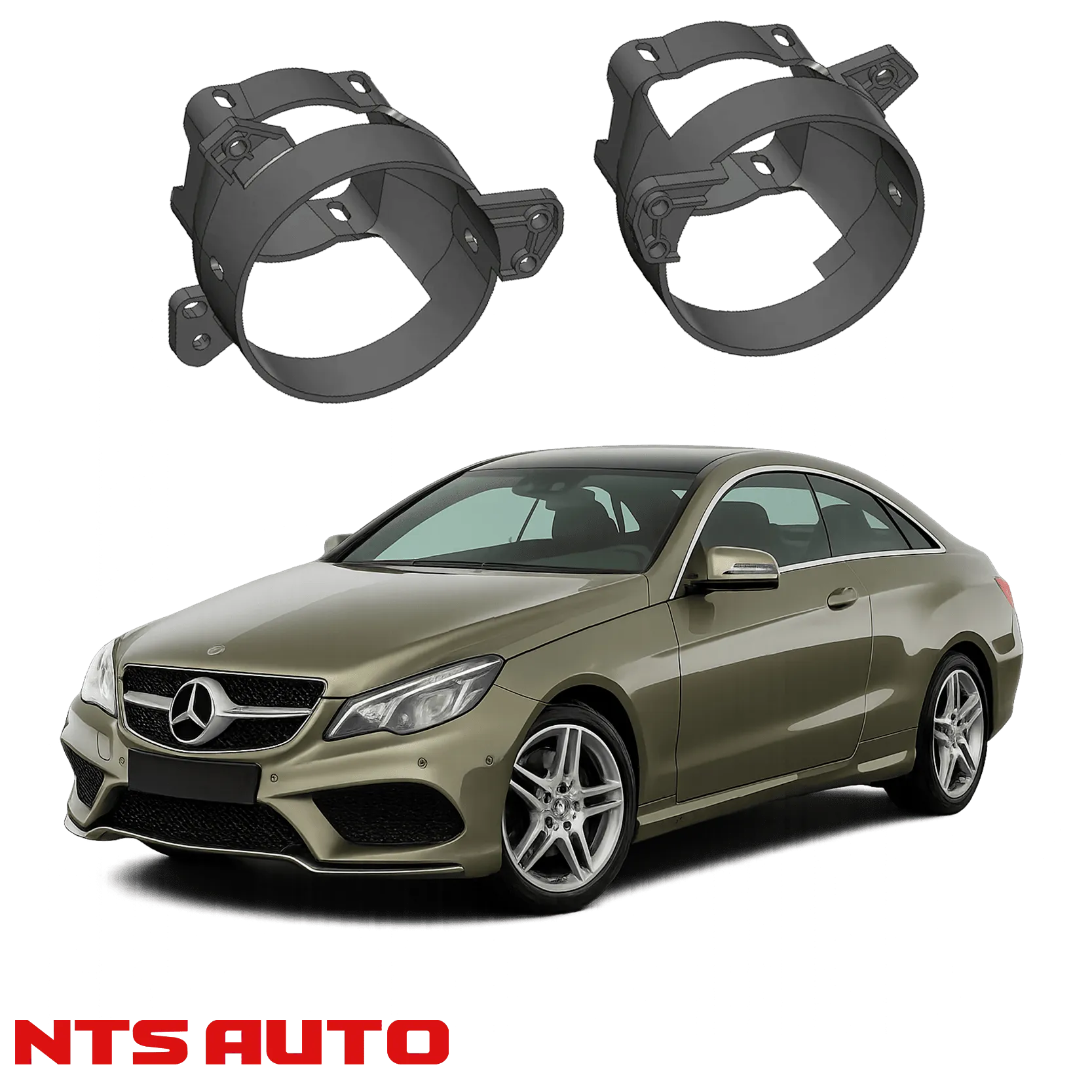 Крепления для противотуманных фар на Mercedes-Benz E-Class (C207) 2009–2015