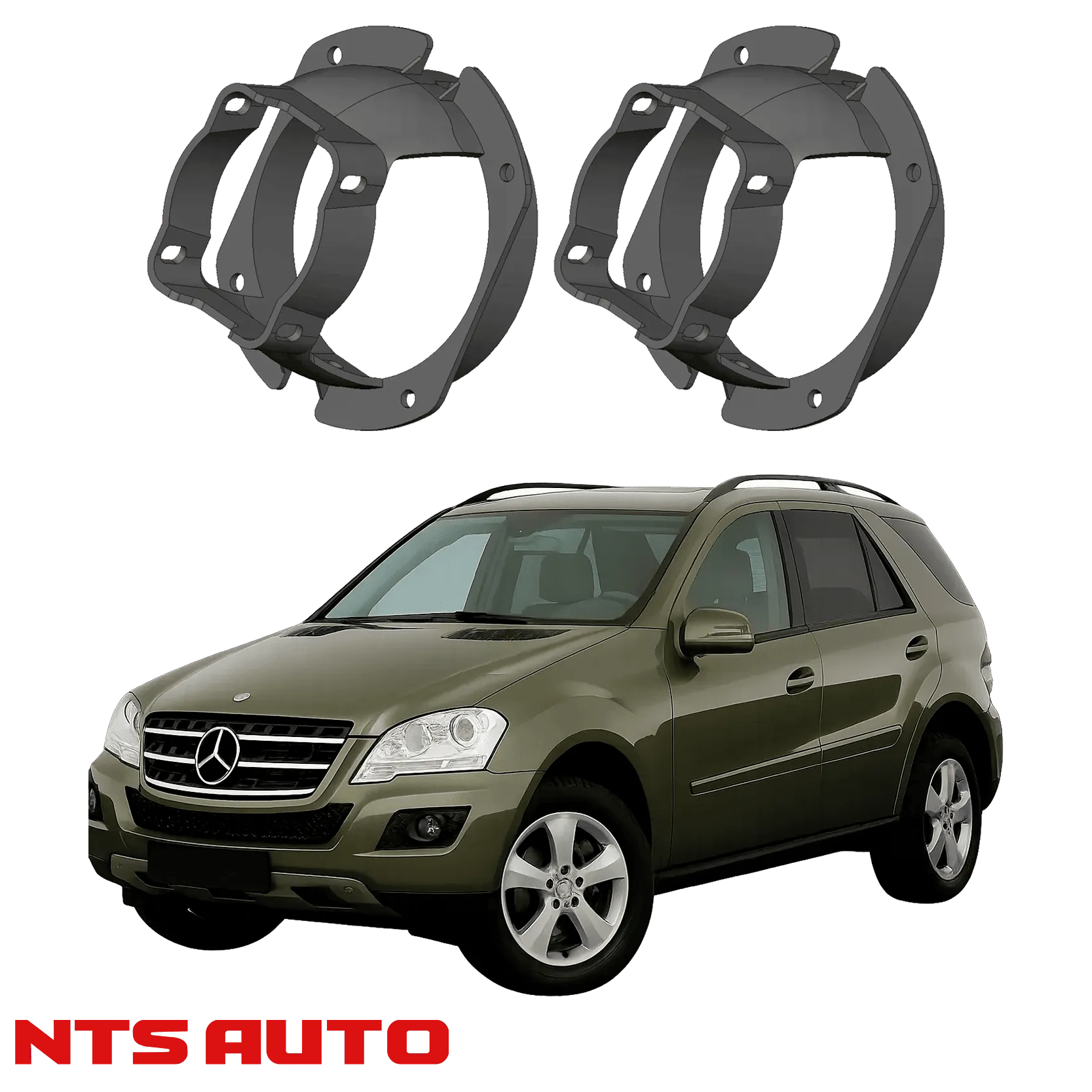 Крепления для противотуманных фар на Mercedes‑Benz ML‑Class (W164) 2008–2011