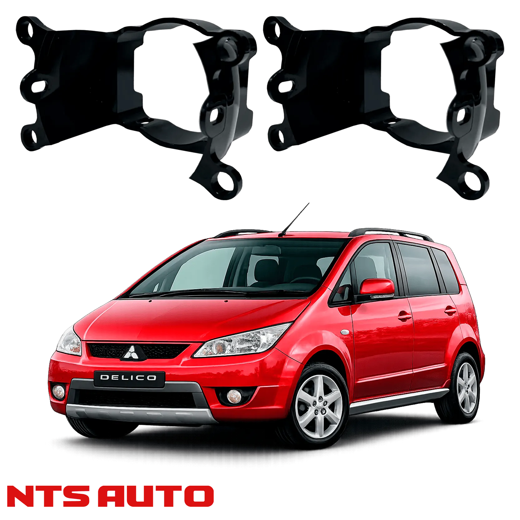 Крепления для противотуманных фар на Mitsubishi Delica (2006>)